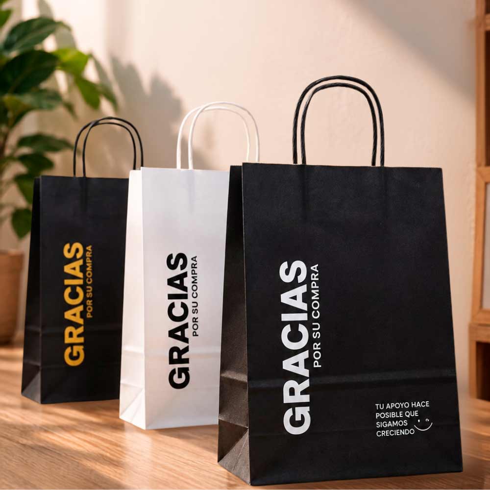 Pack de 100 bolsas personalizadas de agradecimiento